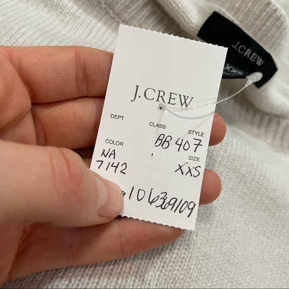 J crew wool recycled cashmere oversized sweater antique linen - Picture 5 of 5